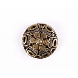 30X 15mm Antique Brass Bohemian Flower Fasteners Rivet Leather craft Stud Decorative